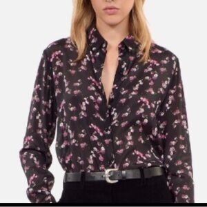 THE KOOPLES FLORAL PRINT BLOUSE